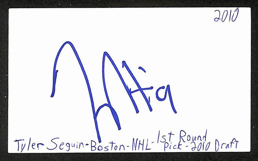 Tyler Seguin Signed/Autographed 3x5 Index Card Dallas Stars JSA BA205530