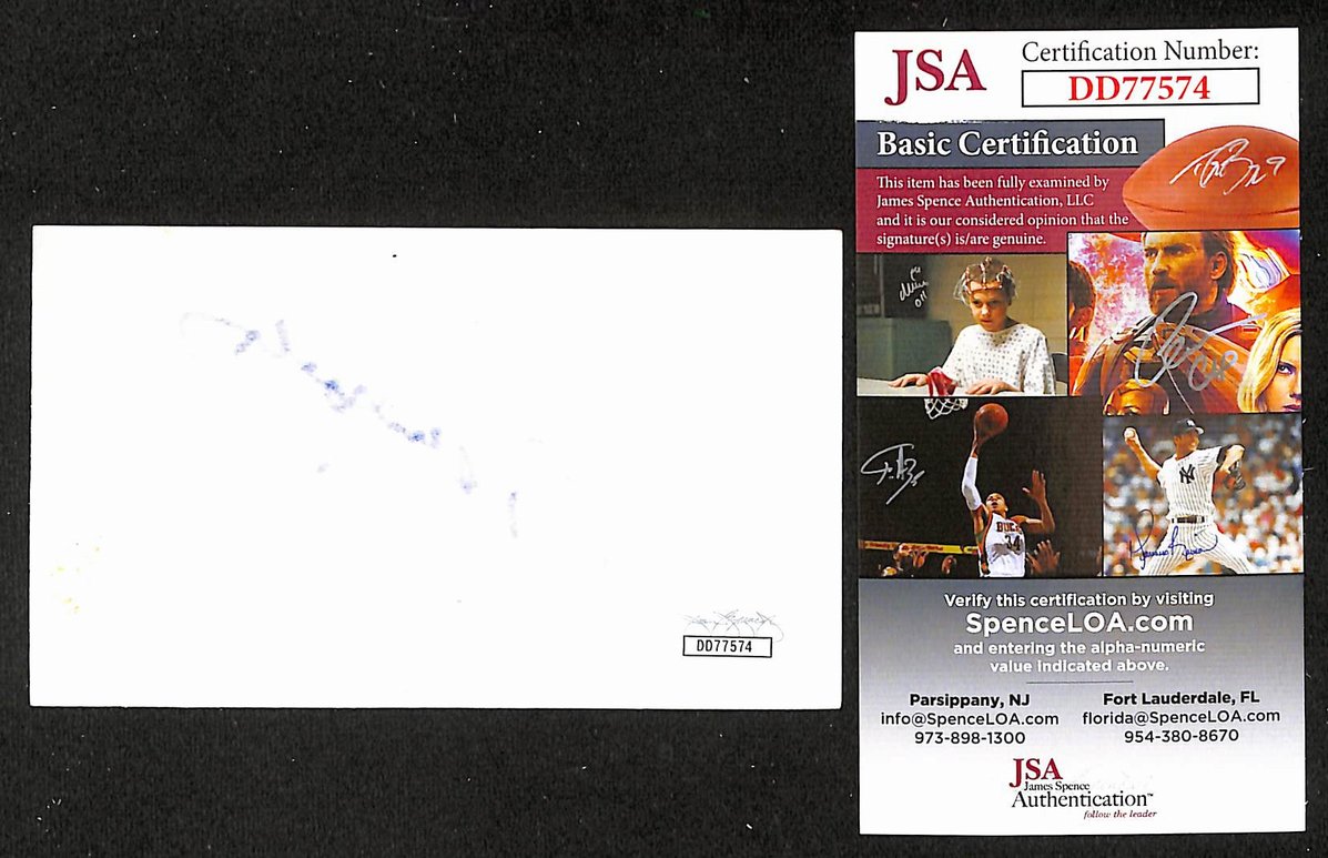 Sydney Pollack Signed/Autographed 3x5 Index Card Film Director JSA BA205556