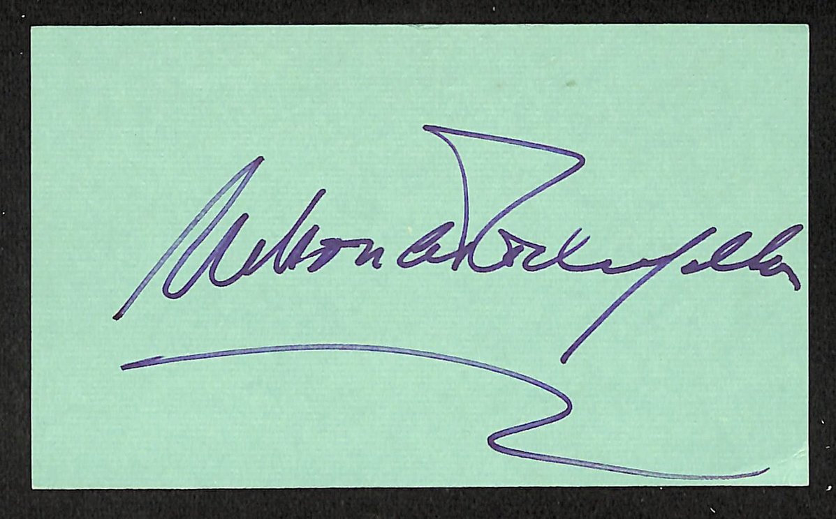 Nelson Rockefeller Signed/Autographed 3x5 Index Card Vice President JSA BA205581
