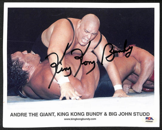 King Kong Bundy Signed/Autographed 8x10 WWE Photo PSA/DNA 205926