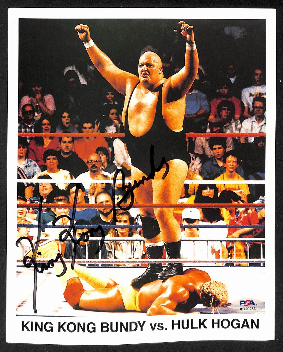King Kong Bundy Signed/Autographed 8x10 WWE Photo PSA/DNA 205927