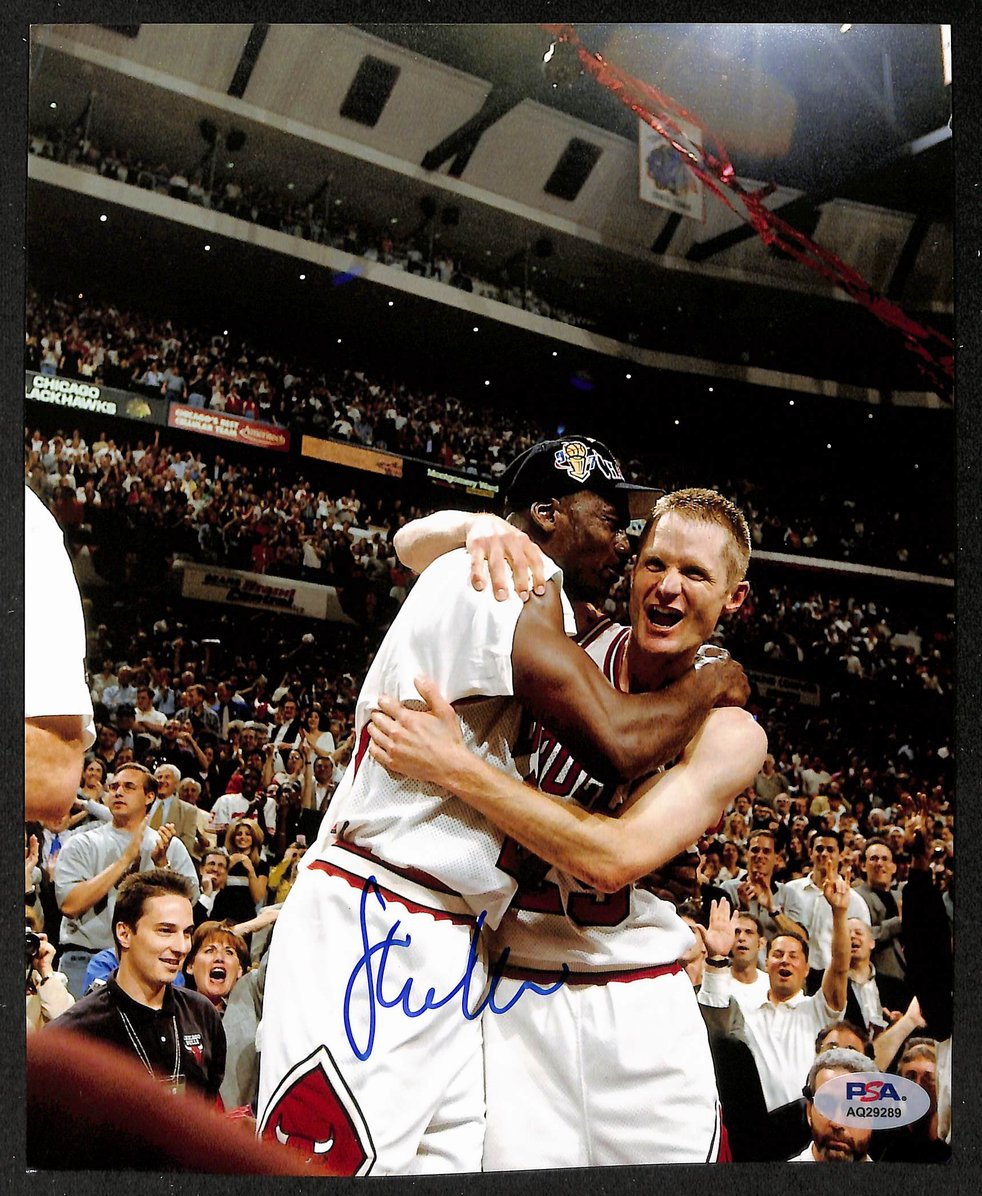 Steve Kerr Signed/Autographed 8x10 Photo Chicago Bulls PSA/DNA 205939