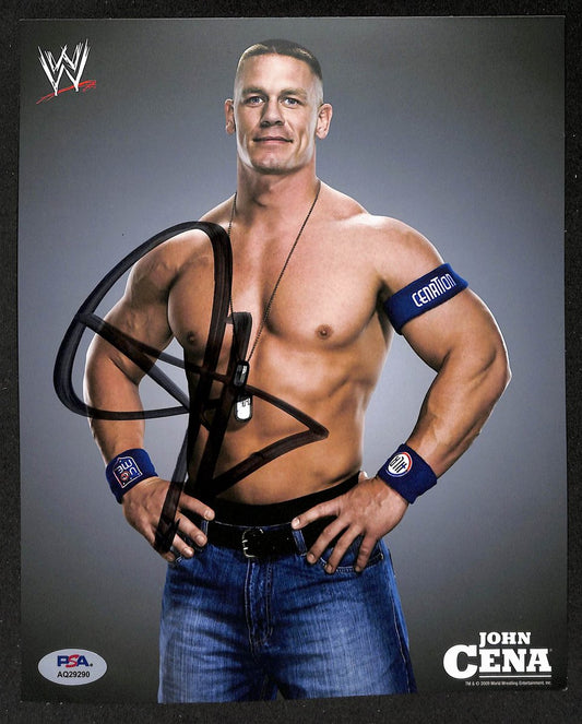 John Cena Signed/Autographed 8x10 WWE Photo PSA/DNA 205940