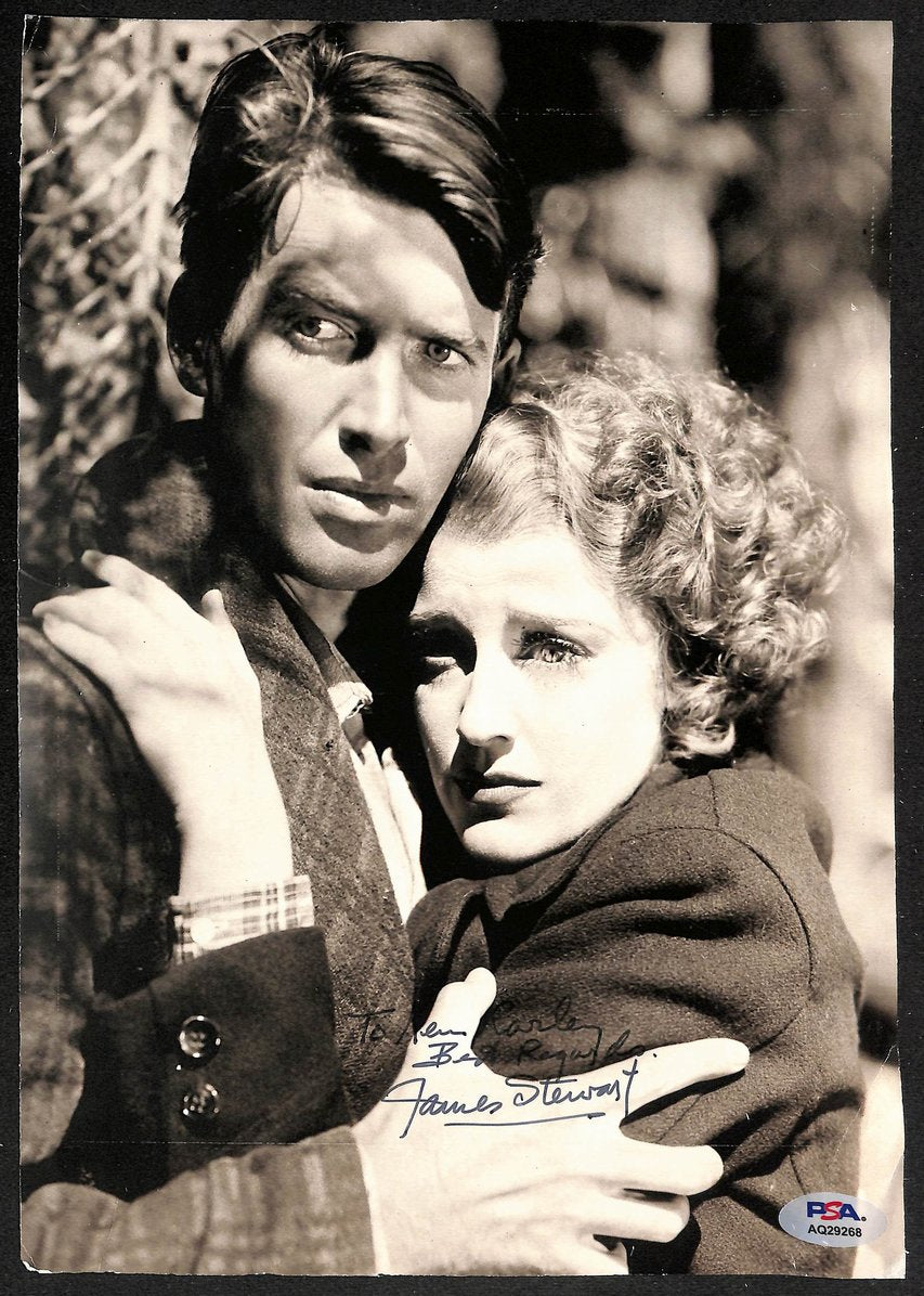 Jimmy Stewart Signed/Inscribed 8.5x12 Photo Actor PSA/DNA 205947
