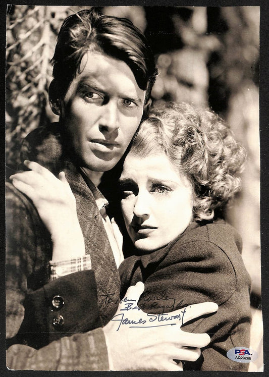 Jimmy Stewart Signed/Inscribed 8.5x12 Photo Actor PSA/DNA 205947