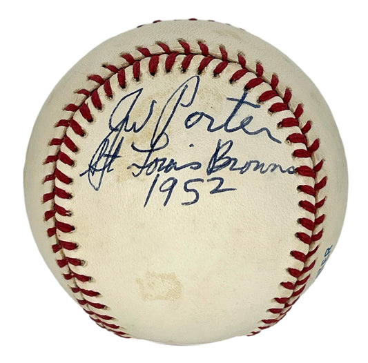 Jay Porter Signed/Inscribed OAL Baseball St. Louis Browns PSA/DNA 205951