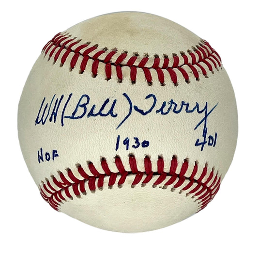 Bill Terry HOF Signed/Inscribed ONL Baseball New York Giants PSA/DNA 205955