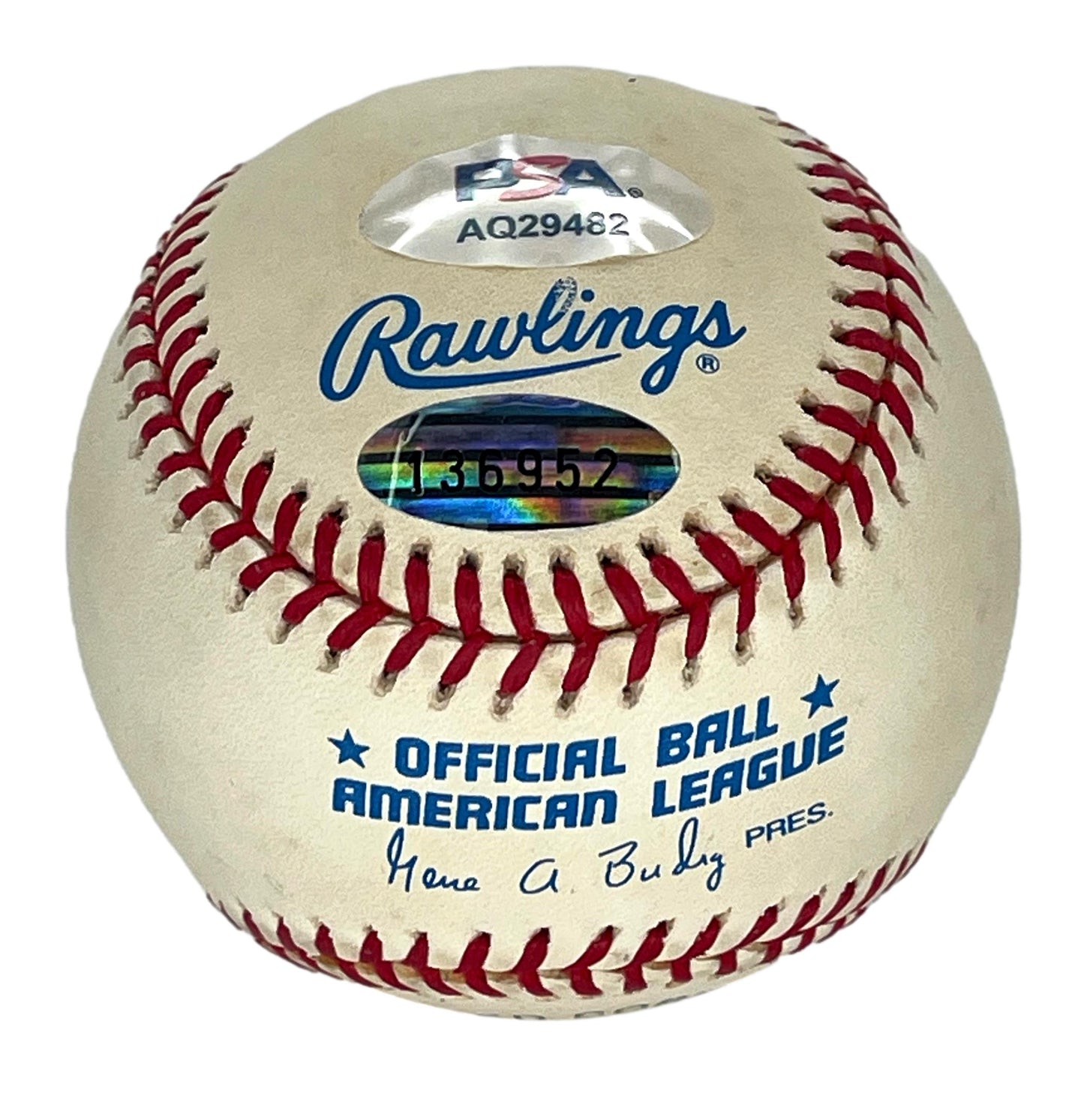 Mike Torrez/Bucky Dent Dual-Signed/Autographed OAL Baseball PSA/DNA 205956