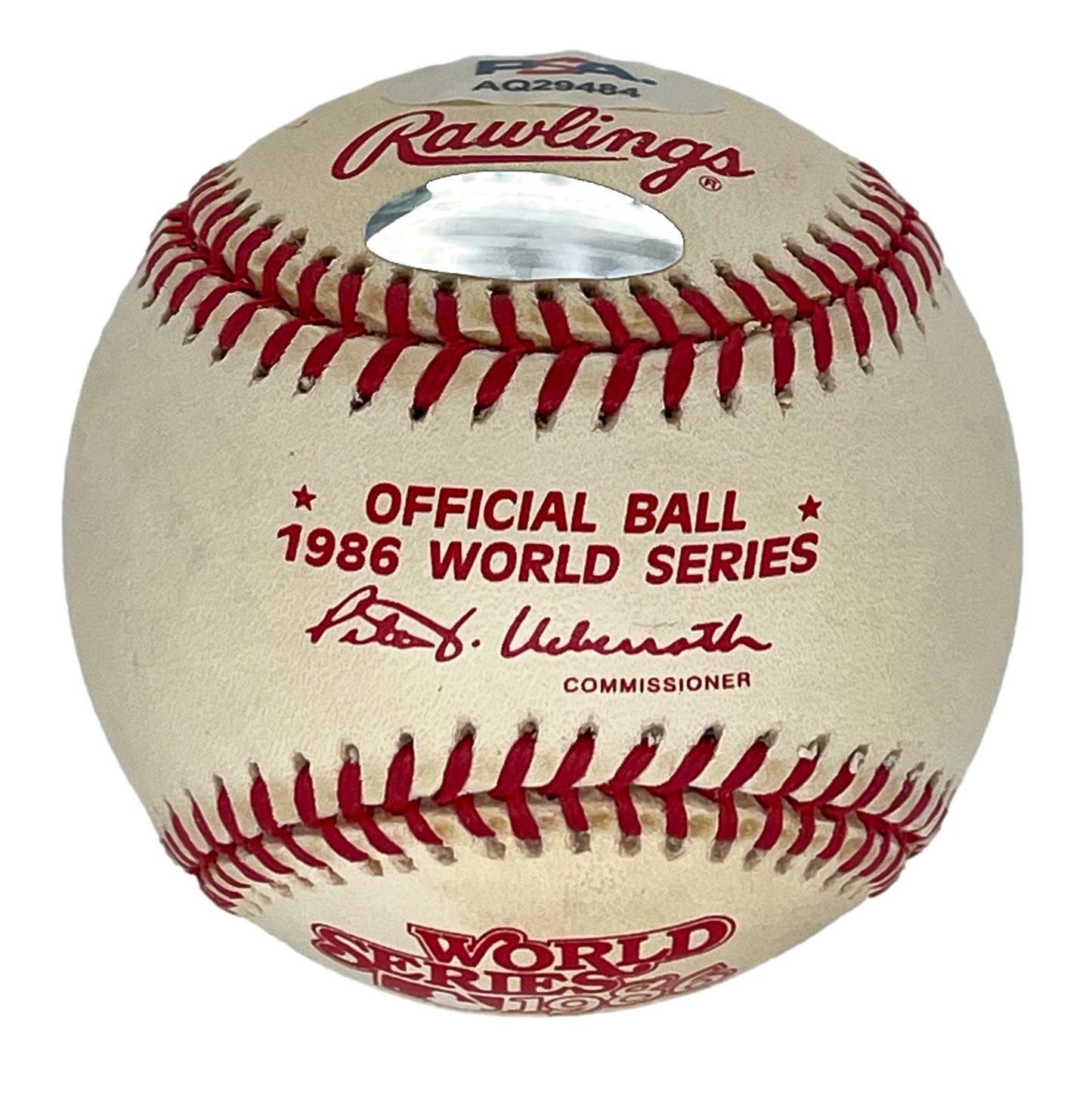 Bill Buckner/Mookie Wilson Signed/Auto 1986 World Series Baseball PSA/DNA 205958