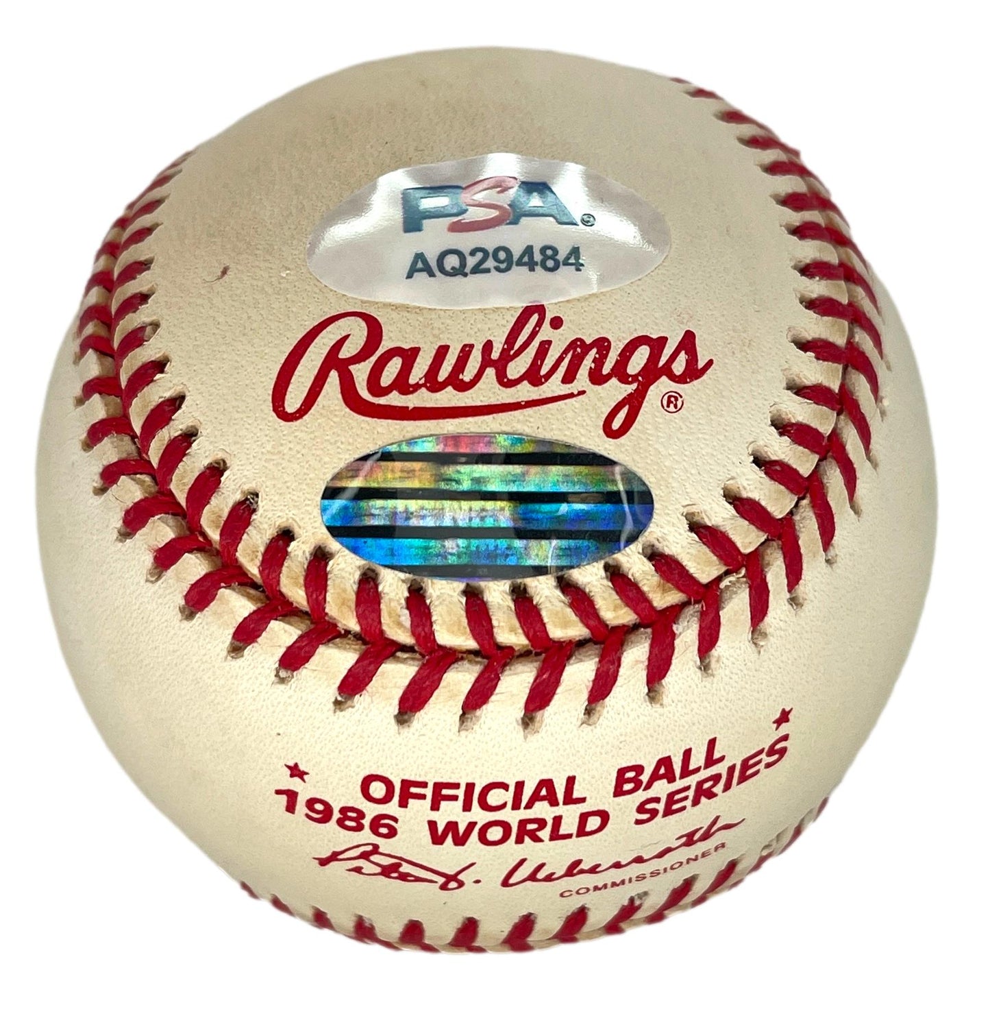 Bill Buckner/Mookie Wilson Signed/Auto 1986 World Series Baseball PSA/DNA 205958