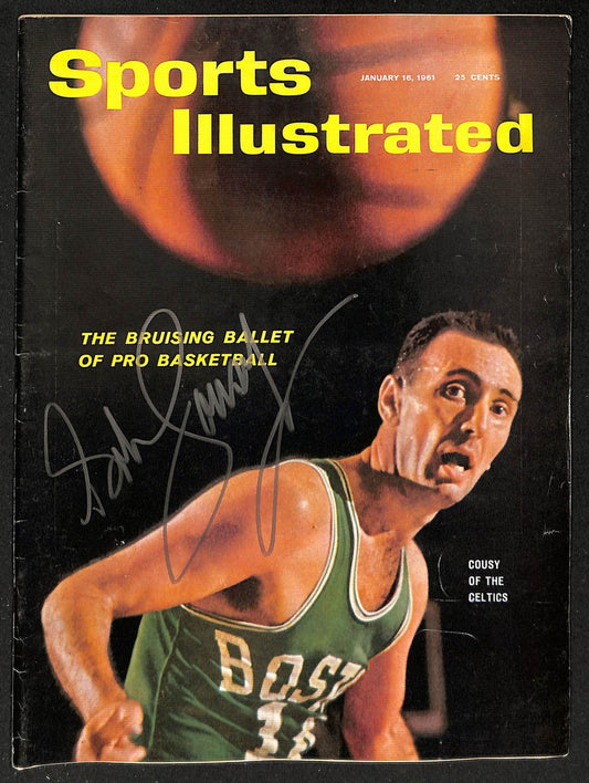 Bob Cousy HOF Signed/Auto 1981 Sports Illustrated Magazine NO LABEL PSA/DNA