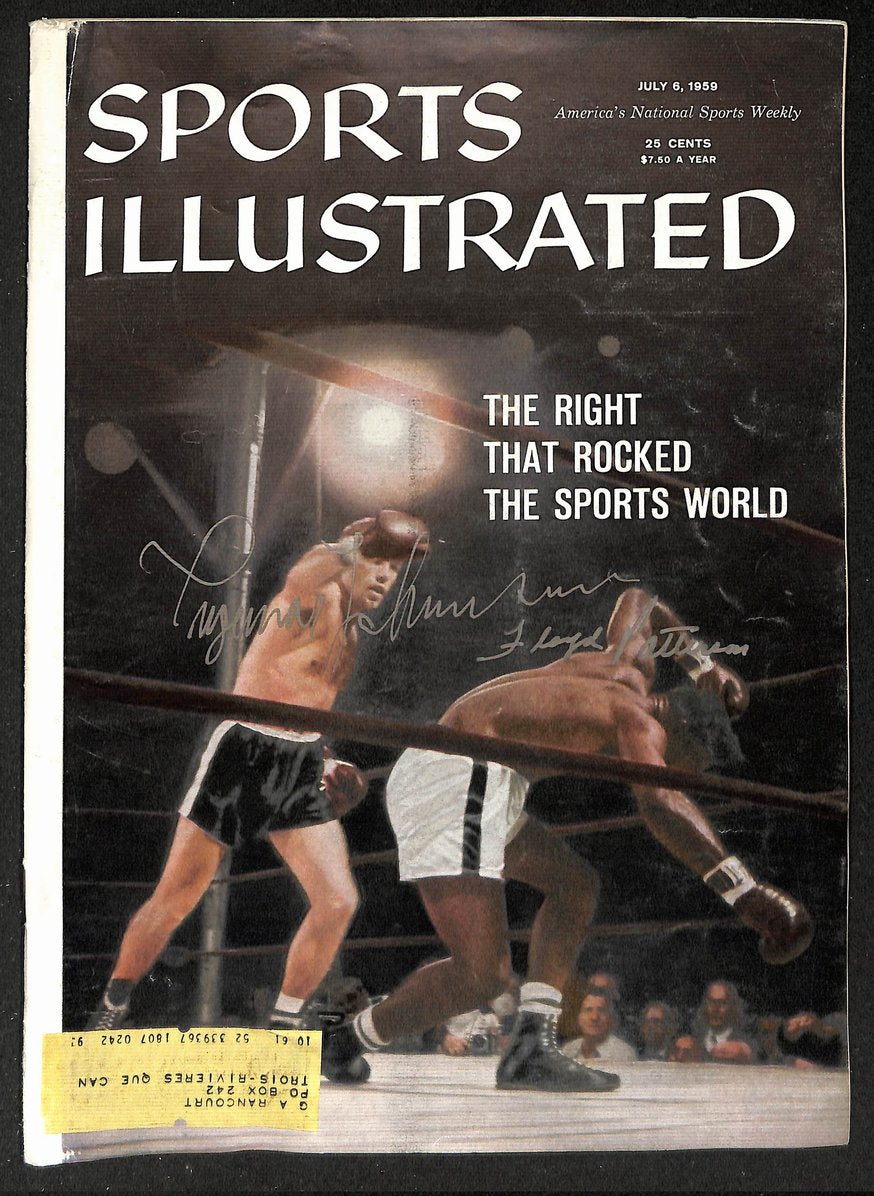 Ingemar Johansson/Floyd Patterson Signed 1959 Sports Illustrated Mag PSA/DNA