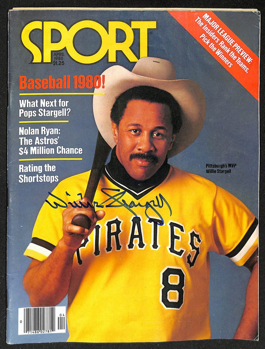 Willie Stargell HOF Signed/Auto 1980 SPORT Magazine NO LABEL PSA/DNA 205906