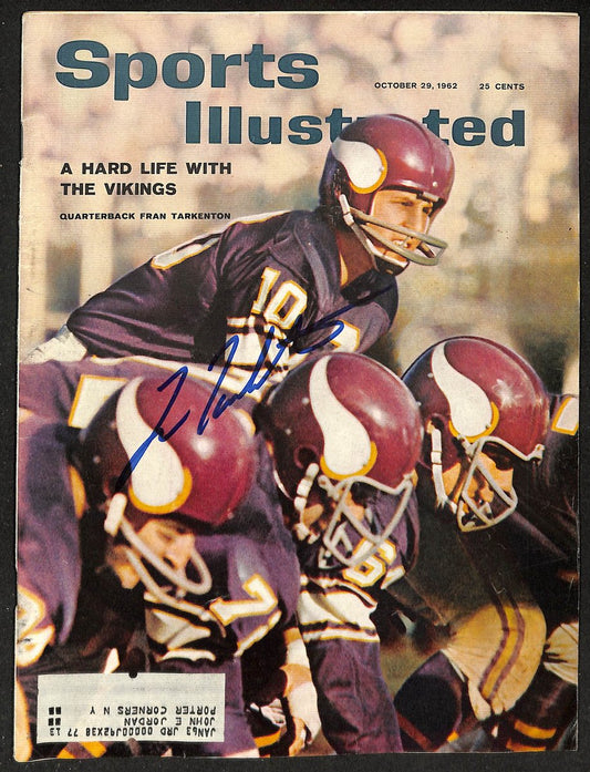 Fran Tarkenton HOF Signed/Auto 1962 Sports Illustrated Magazine PSA/DNA 205916