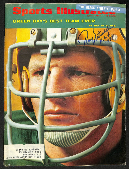 Ray Nitschke HOF Signed/Inscr 1968 Sports Illustrated Magazine PSA/DNA 205917