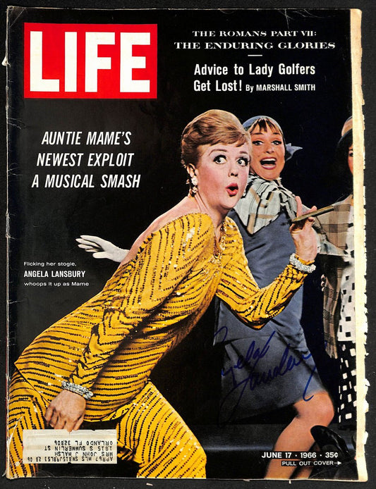 Angela Landsbury Actress Signed/Auto June 17, 1966 LIFE Magazine PSA/DNA 205920