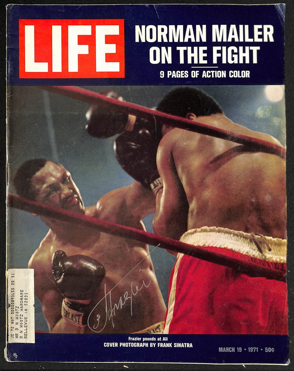 Joe Frazier Signed/Auto March 19, 1971 LIFE Magazine Boxing Champ PSA/DNA 205922