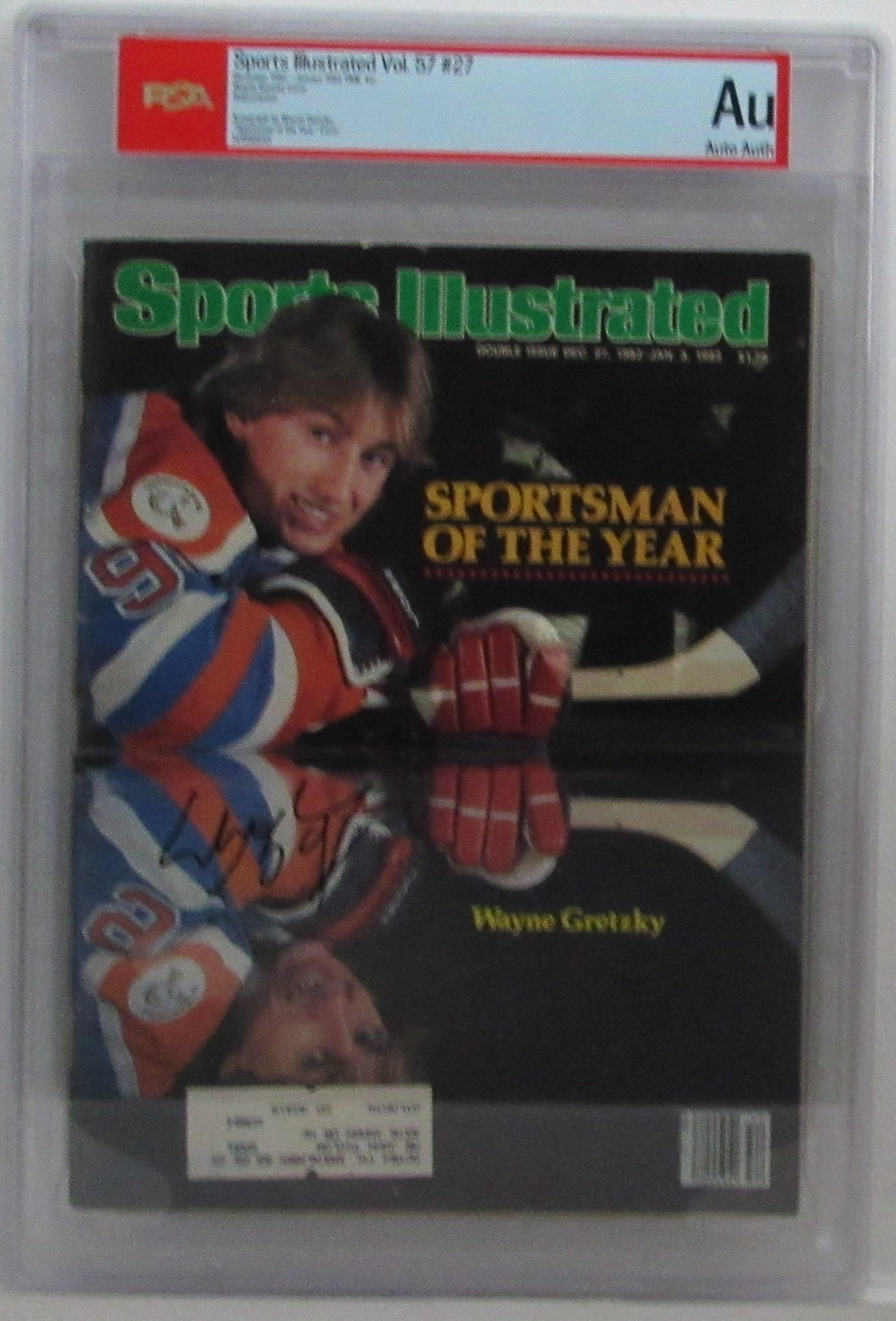 Wayne Gretzky HOF Signed/Auto 1983 Sports Illustrated Magazine PSA/DNA 204880