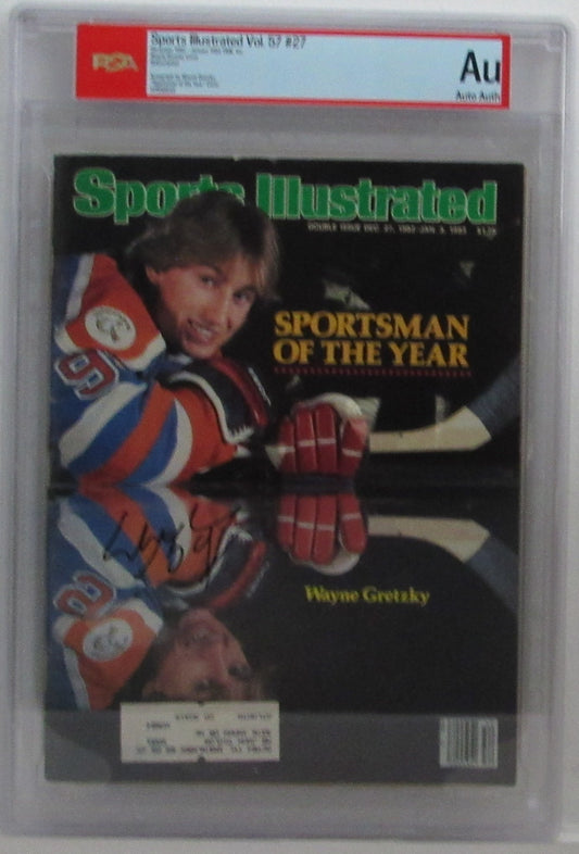 Wayne Gretzky HOF Signed/Auto 1983 Sports Illustrated Magazine PSA/DNA 204880