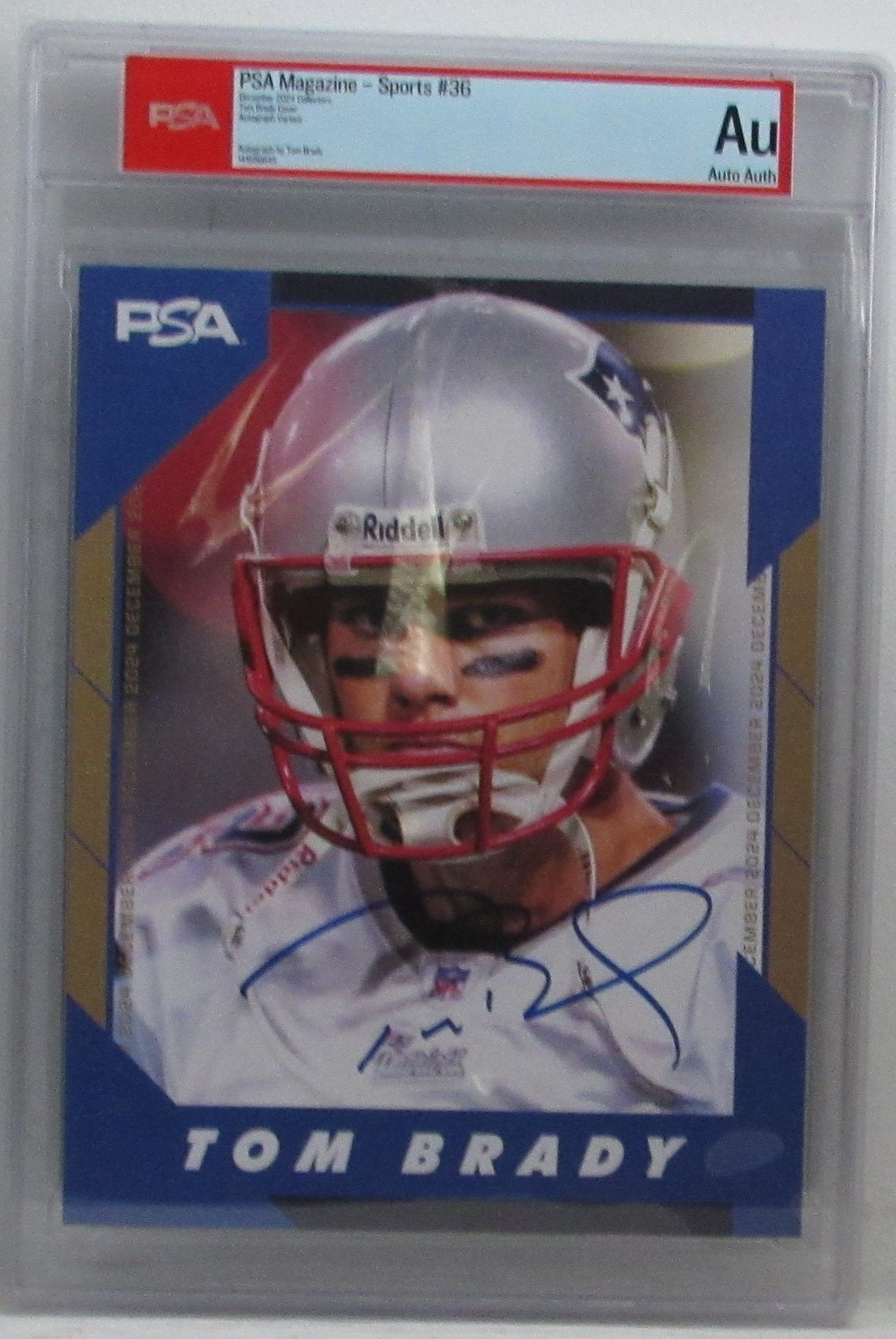 Tom Brady HOF Signed/Auto 2024 December Collectors Magazine PSA/DNA 204879