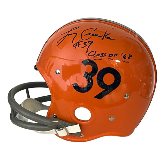 Larry Csonka HOF Signed/Insc Full Size TK 2-Bar Suspension Helmet PSA/DNA 205136