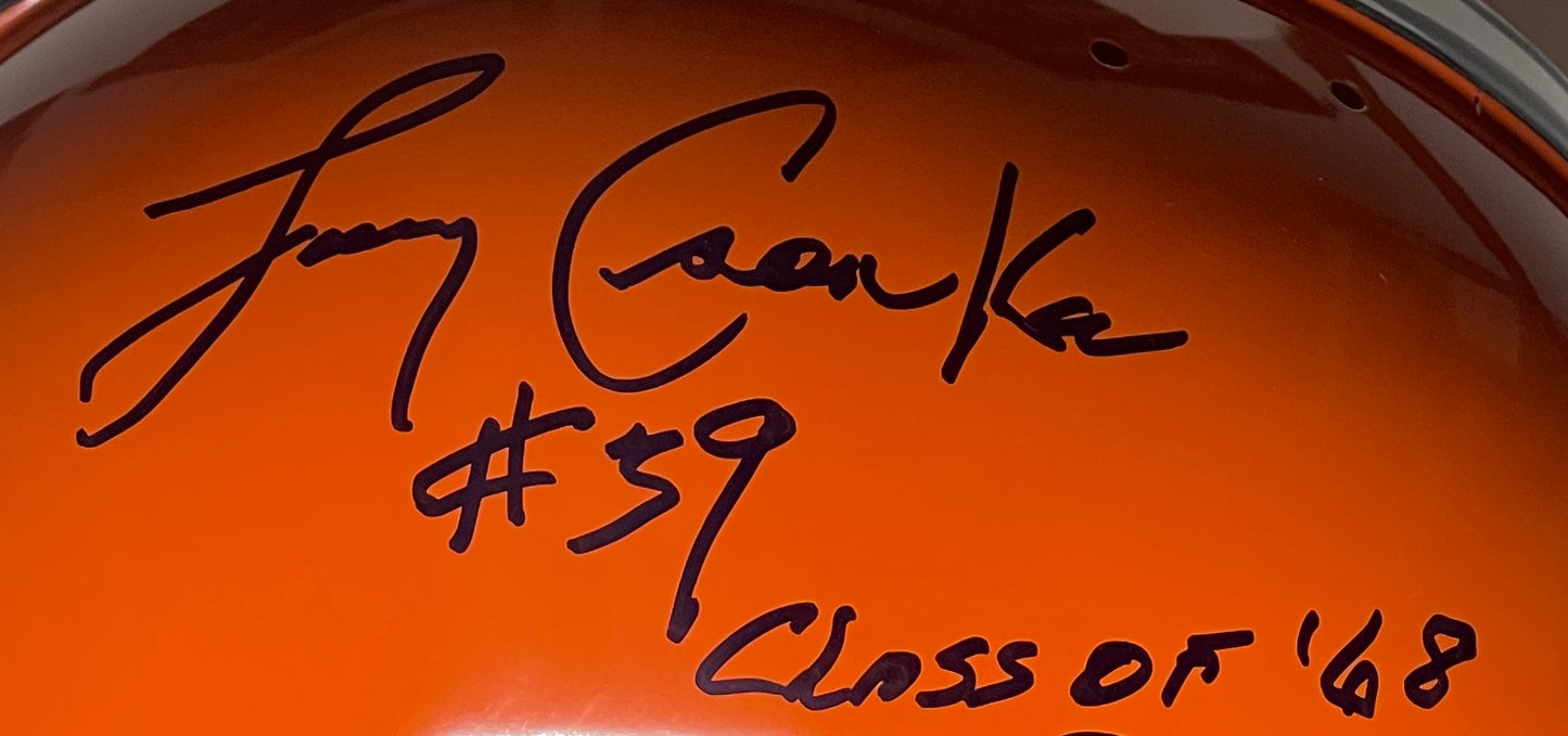 Larry Csonka HOF Signed/Insc Full Size TK 2-Bar Suspension Helmet PSA/DNA 205136