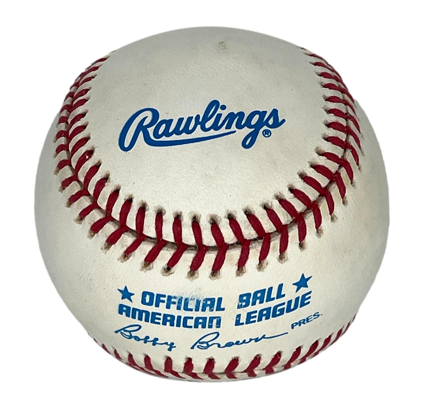 Mickey Mantle HOF Single Signed/Auto OAL/Brown Baseball Yankees PSA/DNA 205560