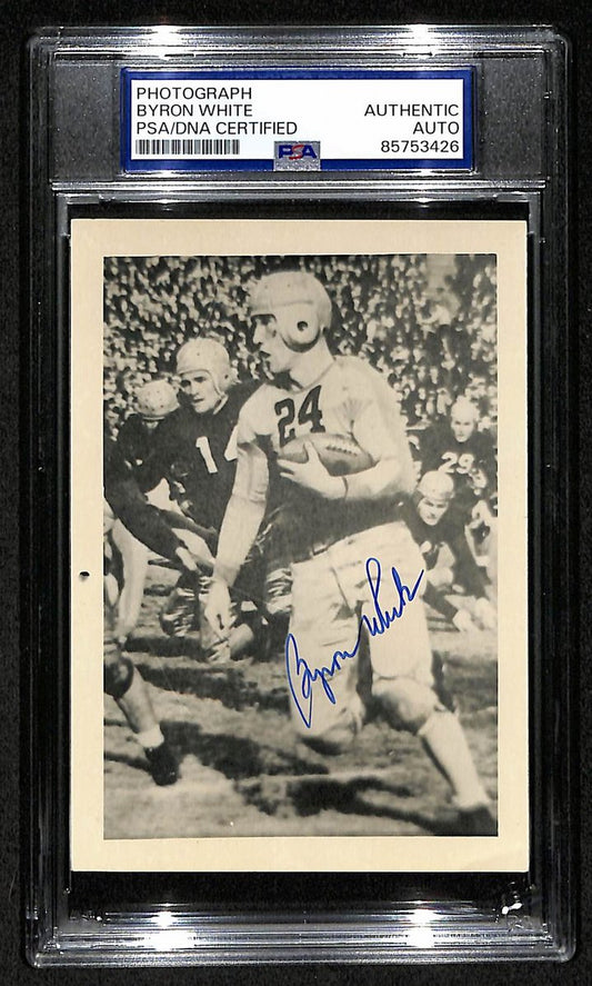 Byron White Signed/Autographed 3.5x5 Photo Postcard Lions PSA/DNA BA205965