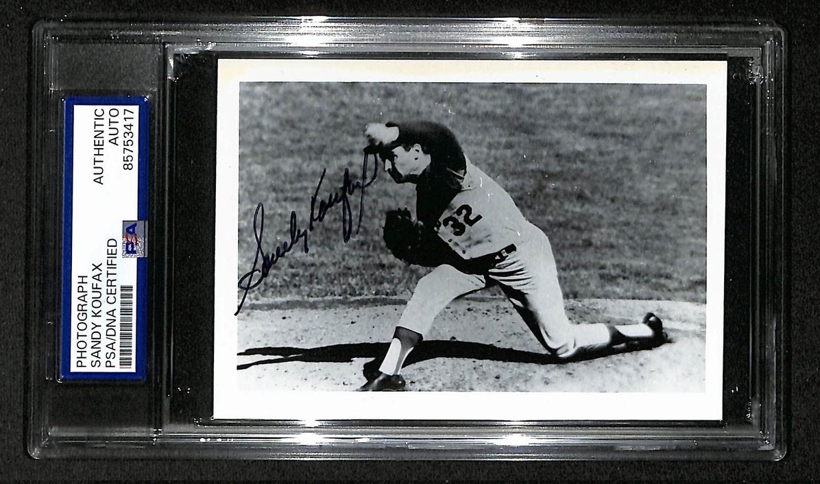 Sandy Koufax Signed/Autographed 3.5x5 Photo Postcard HOF PSA/DNA BA205977