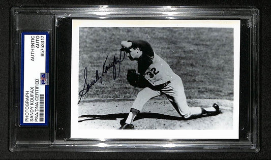 Sandy Koufax Signed/Autographed 3.5x5 Photo Postcard HOF PSA/DNA BA205977