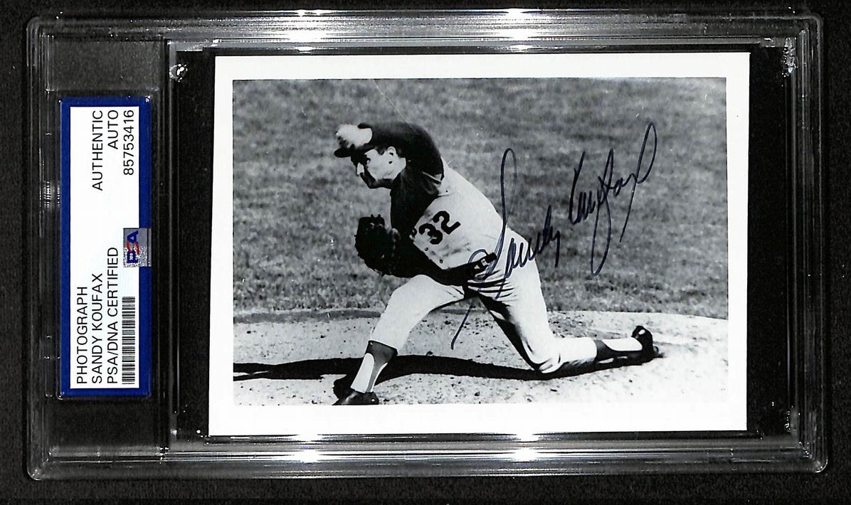 Sandy Koufax Signed/Autographed 3.5x5 Photo Postcard HOF PSA/DNA BA205982