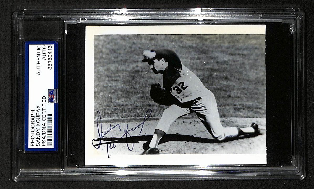Sandy Koufax Signed/Autographed 3.5x5 Photo Postcard HOF PSA/DNA BA205983