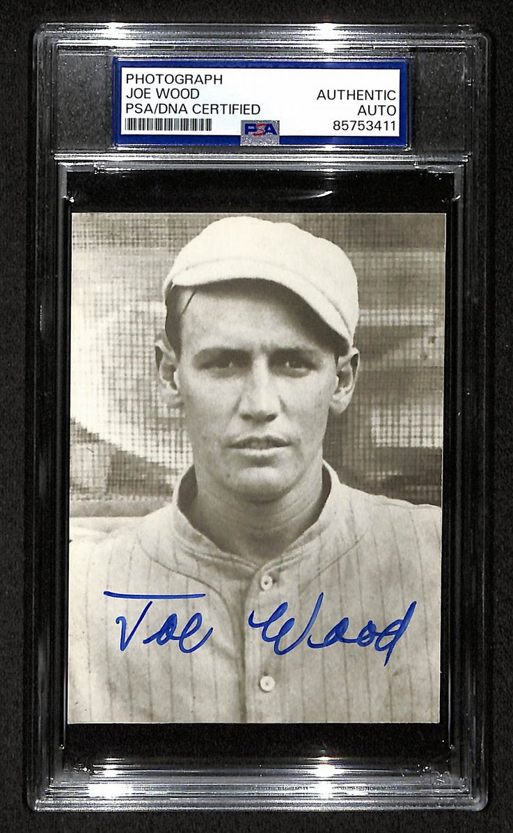 Smoky Joe Wood Signed/Autographed 3.5x5 Photo Postcard Red Sox PSA/DNA BA205996