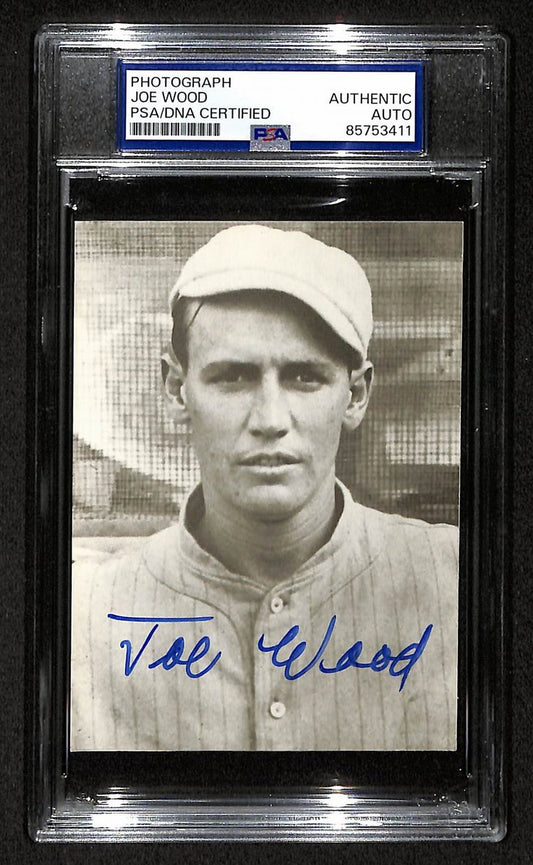 Smoky Joe Wood Signed/Autographed 3.5x5 Photo Postcard Red Sox PSA/DNA BA205996