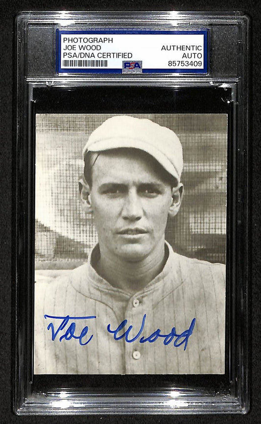Smoky Joe Wood Signed/Autographed 3.5x5 Photo Postcard PSA/DNA BA205998