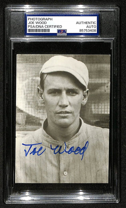 Smoky Joe Wood Signed/Autographed 3.5x5 Photo Postcard PSA/DNA BA205999