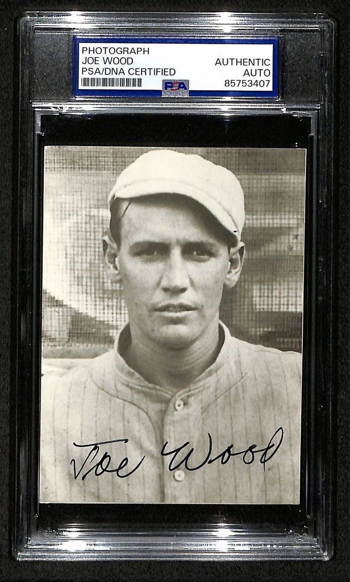 Smoky Joe Wood Signed/Autographed 3.5x5 Photo Postcard PSA/DNA BA206000