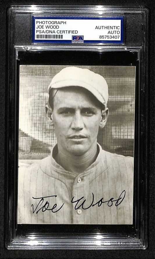 Smoky Joe Wood Signed/Autographed 3.5x5 Photo Postcard PSA/DNA BA206000