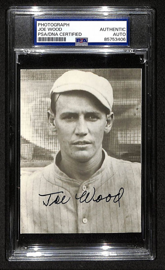 Smoky Joe Wood Signed/Autographed 3.5x5 Photo Postcard PSA/DNA BA206001