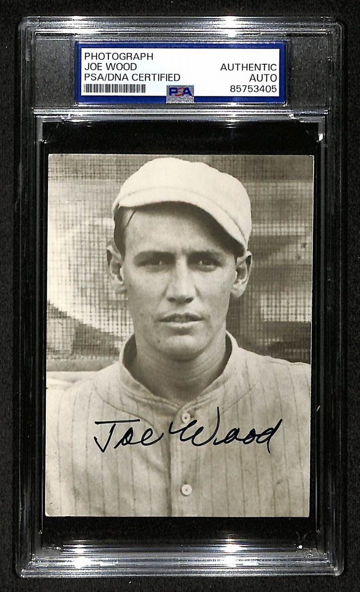 Smoky Joe Wood Signed/Autographed 3.5x5 Photo Postcard PSA/DNA BA206002