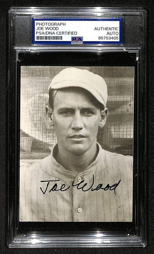 Smoky Joe Wood Signed/Autographed 3.5x5 Photo Postcard PSA/DNA BA206002