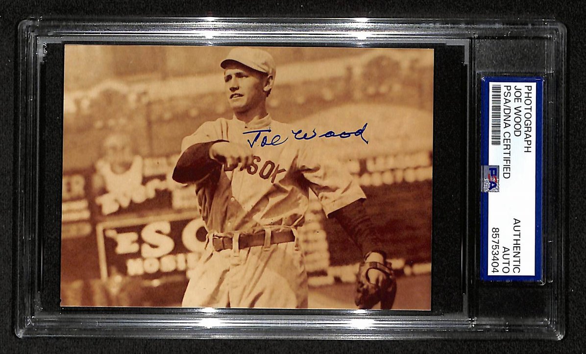 Smoky Joe Wood Signed/Autographed 3.5x5 Photo Postcard PSA/DNA BA206003