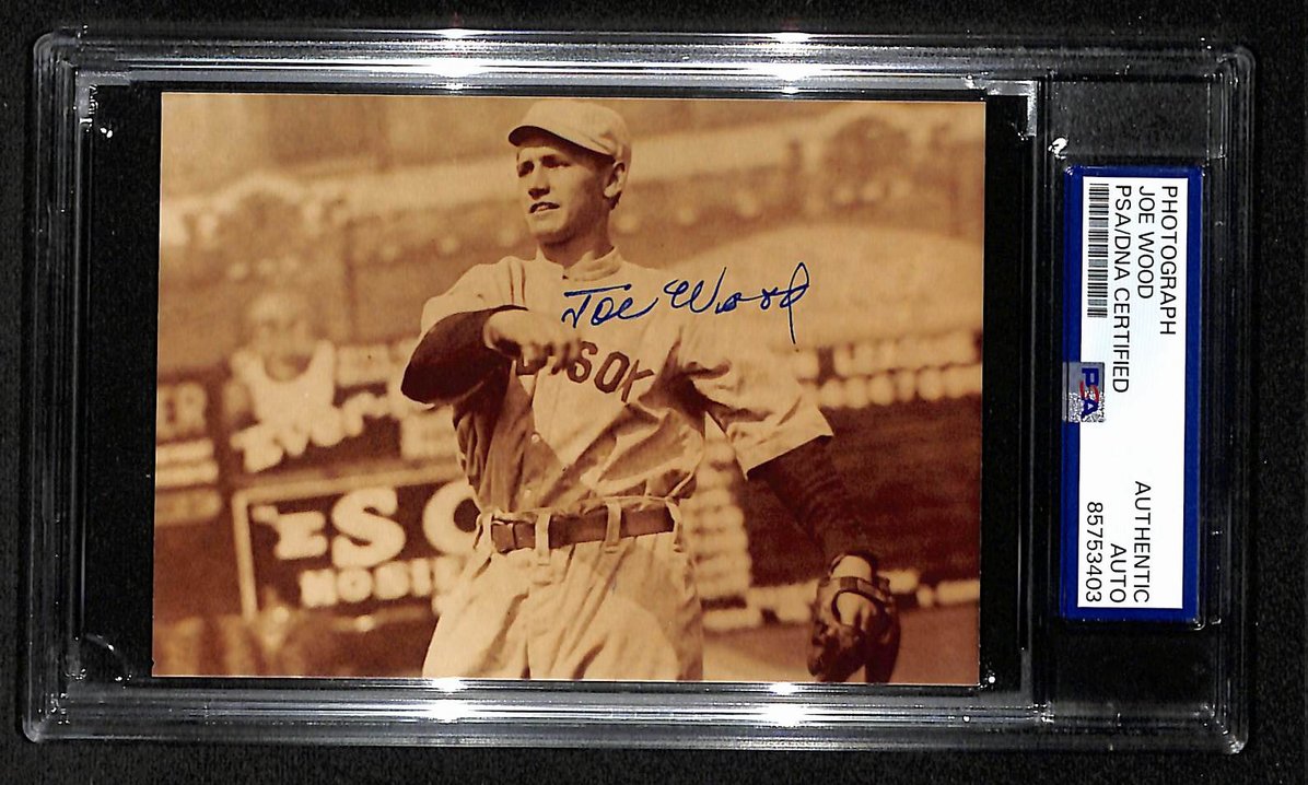 Smoky Joe Wood Signed/Autographed 3.5x5 Photo Postcard PSA/DNA BA206004