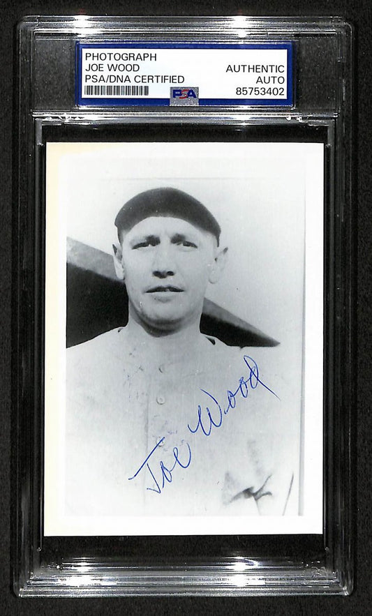 Smoky Joe Wood Signed/Autographed 3.5x5 Photo Postcard PSA/DNA BA206005