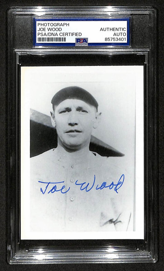 Smoky Joe Wood Signed/Autographed 3.5x5 Photo Postcard PSA/DNA BA206006