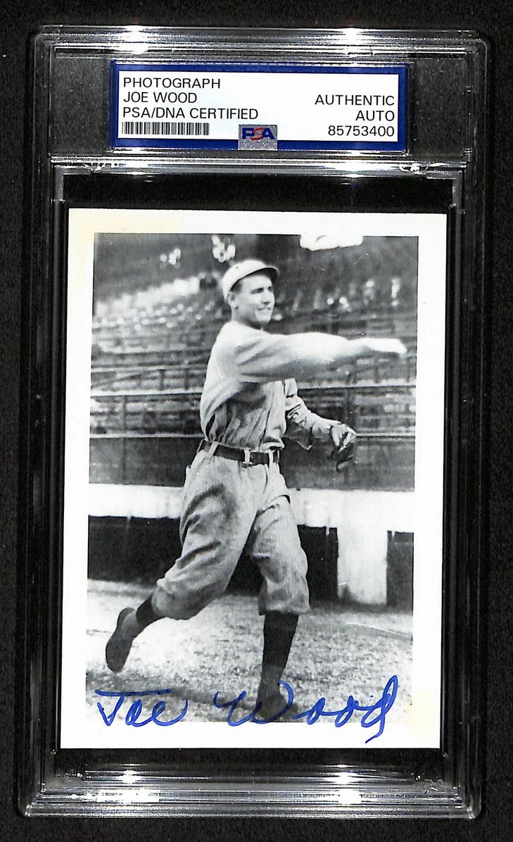 Smoky Joe Wood Signed/Autographed 3.5x5 Photo Postcard PSA/DNA BA206007