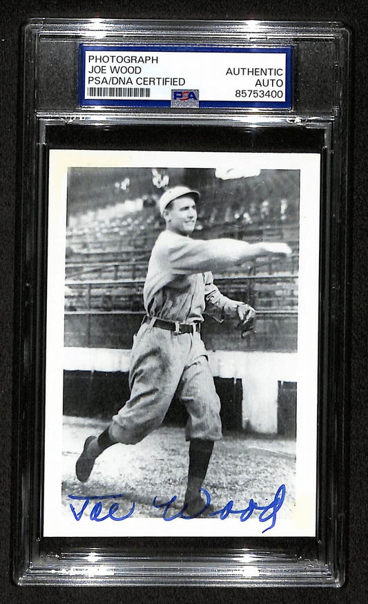 Smoky Joe Wood Signed/Autographed 3.5x5 Photo Postcard PSA/DNA BA206007