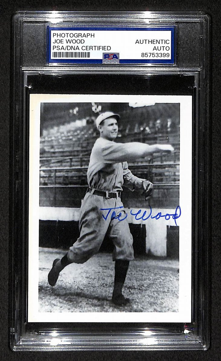 Smoky Joe Wood Signed/Autographed 3.5x5 Photo Postcard PSA/DNA BA206008