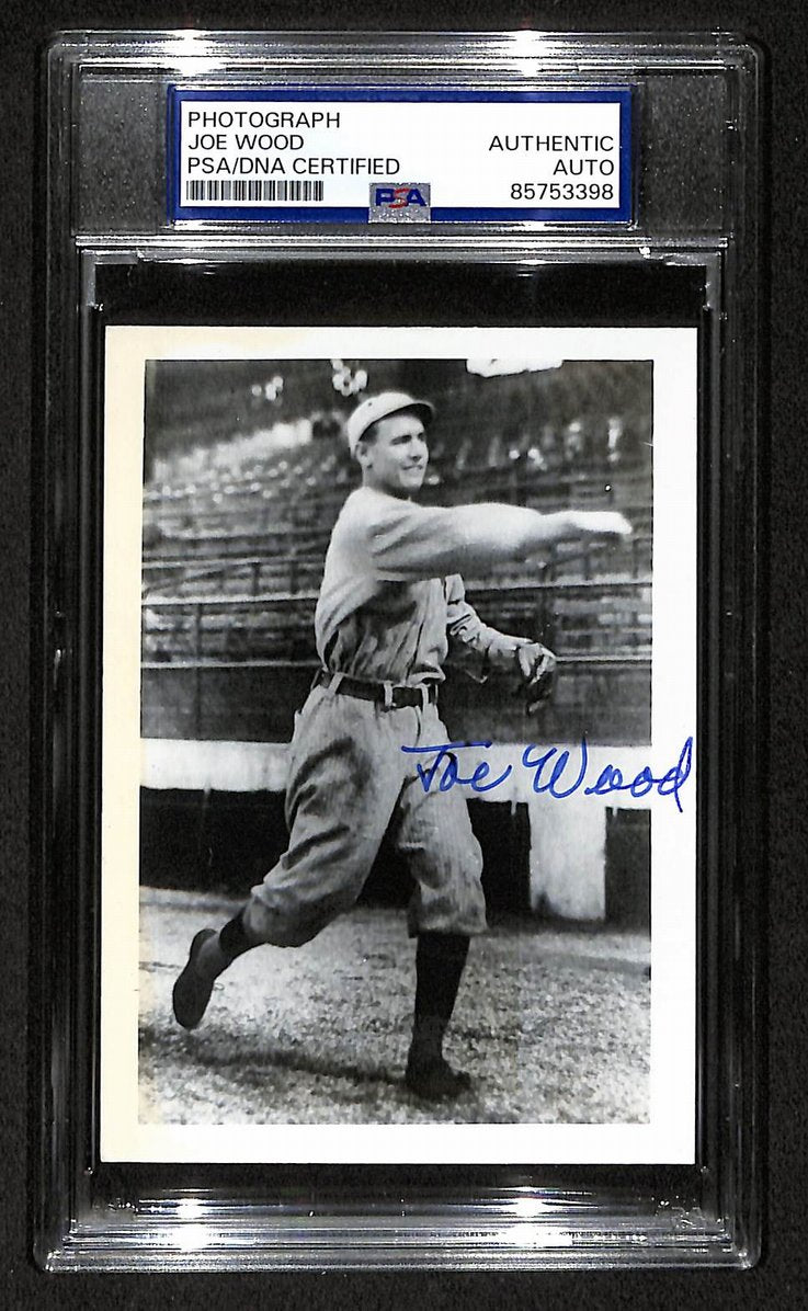 Smoky Joe Wood Signed/Autographed 3.5x5 Photo Postcard PSA/DNA BA206009