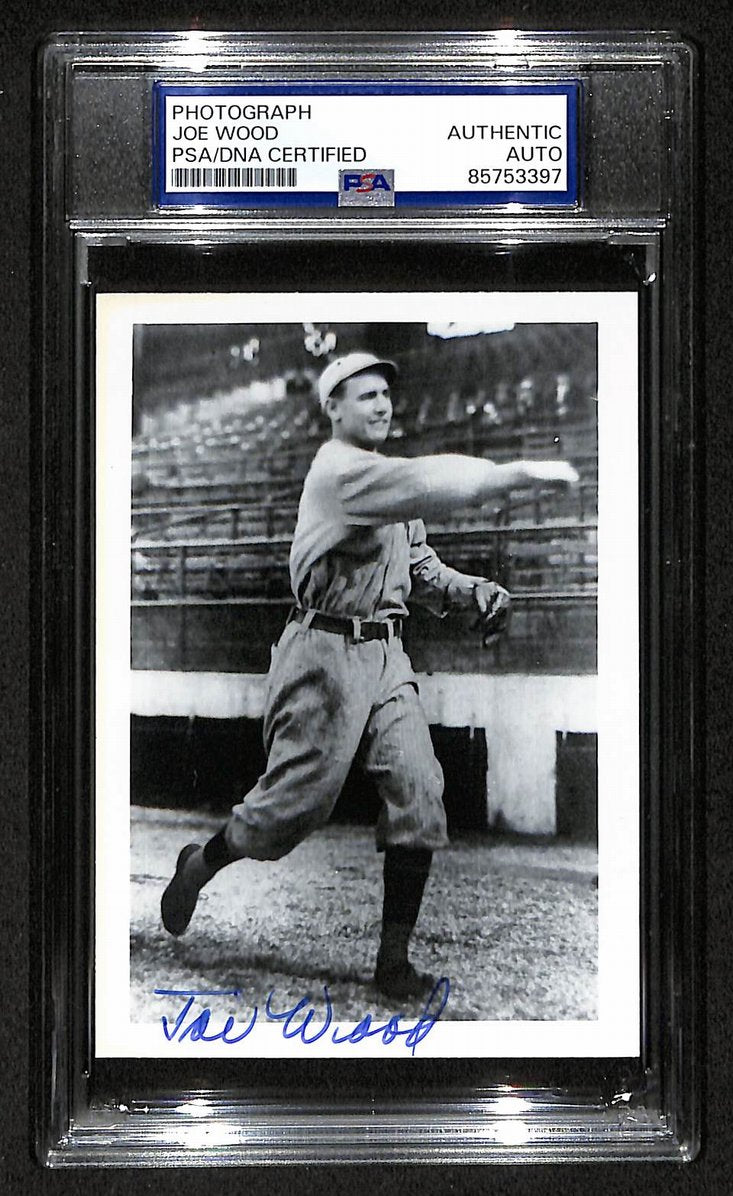 Smoky Joe Wood Signed/Autographed 3.5x5 Photo Postcard PSA/DNA BA206010